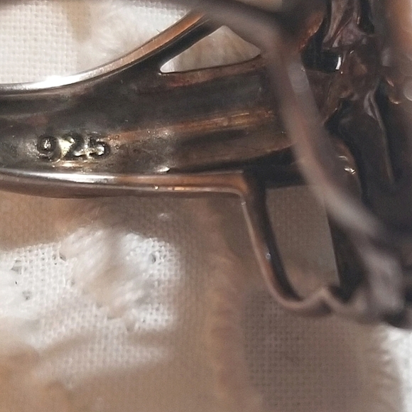 VINTAGE Designer MARC Sterling Marcasite Ring - Picture 5 of 8